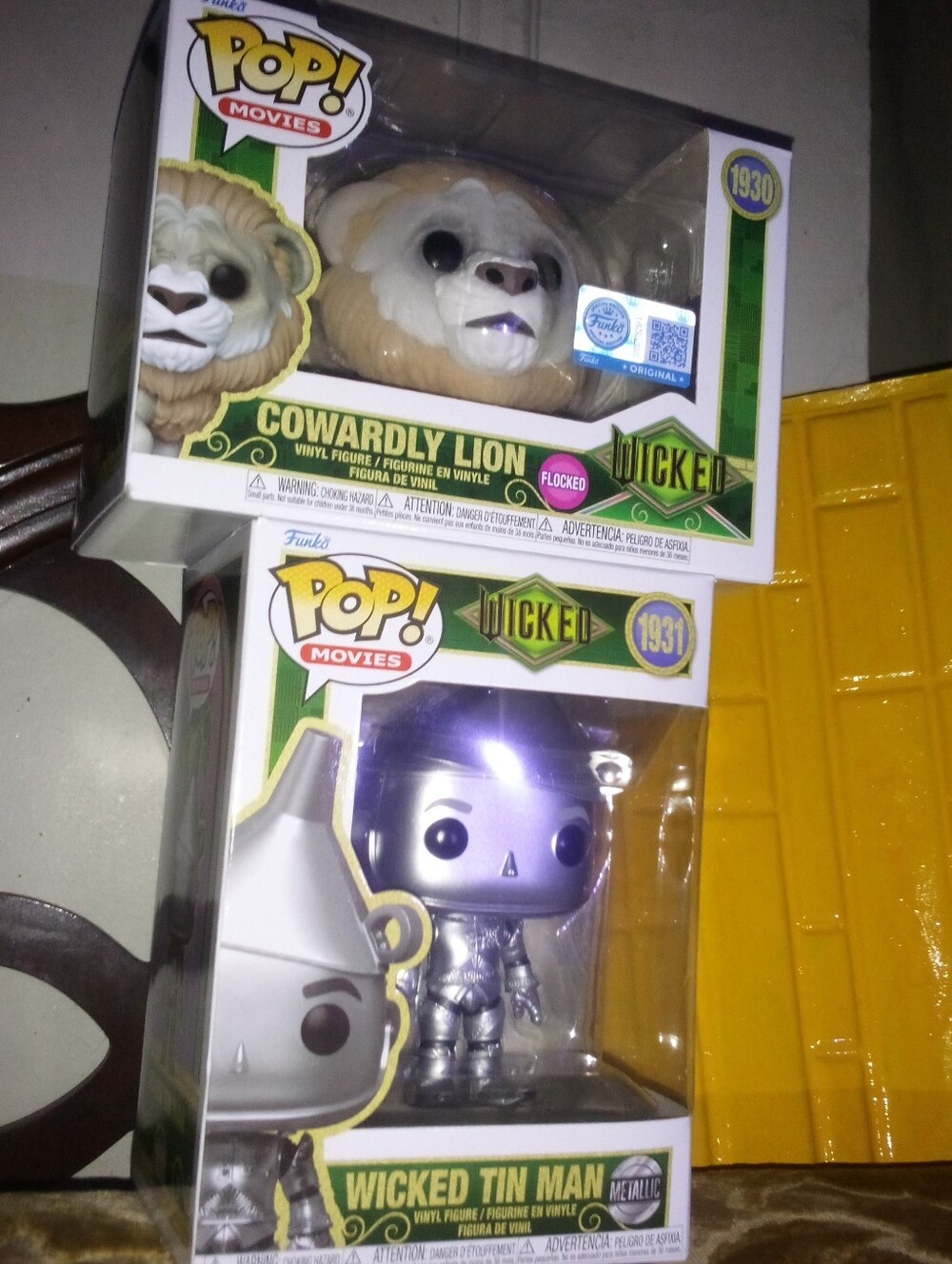 Wicked For Good Part 2 Funko Pop Wizard of Oz Tin Man Cowardly Lion Collection - Picture 8 of 8